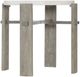 Bernhardt Foundations Linen Side Table with Light Shale Base-0