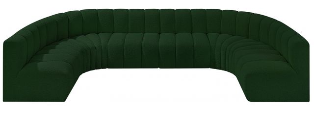 Meridian Furniture Arc 8-Piece Green Sectional-1