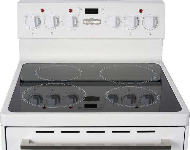 Marathon® 24" White Freestanding Electric Range-3