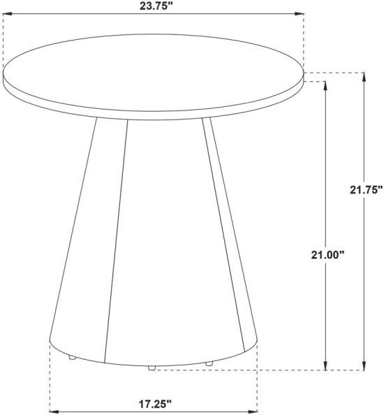 Coaster® Franklin Dark Brown/Gray End Table-2