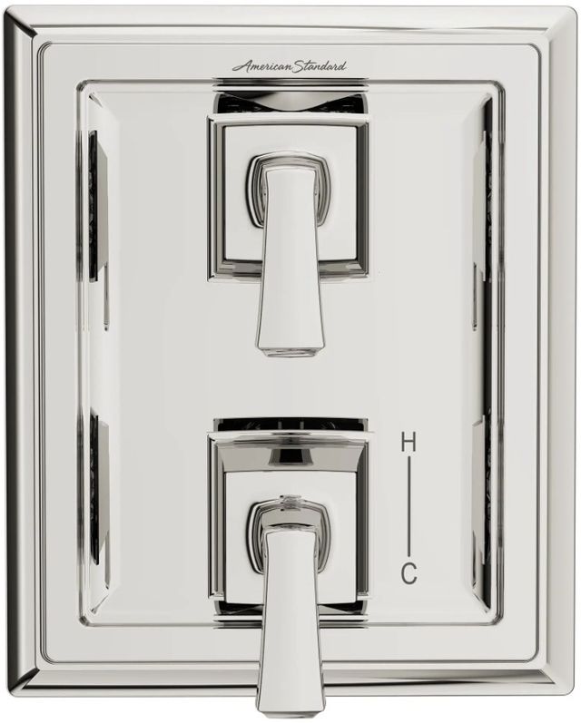 American Standard Town Square® S Polished Nickel 2-Handle Integrated Shower Diverter Trim Only-2
