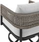 Armen Living Felicia Black/Grey Outdoor Patio Swivel Rocking Chair-4