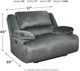 Signature Design by Ashley® Clonmel Charcoal Zero Wall Power Wide Seat Recliner-4