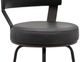 International Furniture Direct Maison Black/Blacksmithing Matte Black 24'' Counter Stool-1