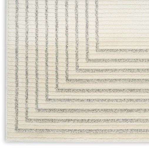 Nourison Home™ Ivory Hues Ivory Gray 5'x7' Style 2 Area Rug-3
