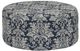 Dynasty Furniture Beige/Dark Blue Ottoman-0