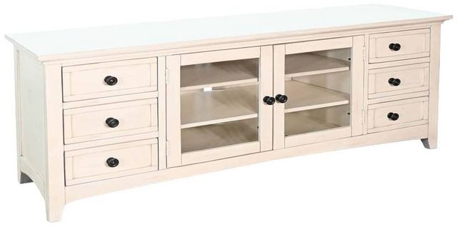 Sunny Designs™ Entertainment Marble White 82” Media Console