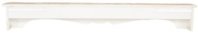 Deco Marche Light Brown Scroll Distressed 1 Shelf Wall Shelf-1