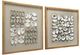 A & B Home Ocasta 2-Piece Beige/White Shell Design Wall Art Set-0