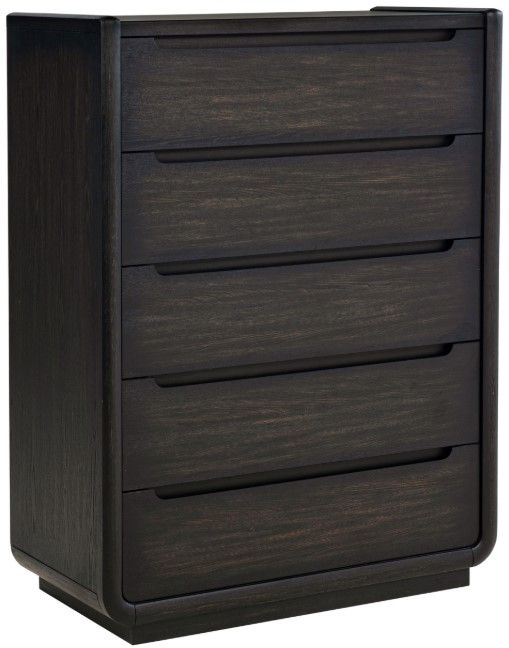 Coaster® Leandro 5-Piece Burnished Black/Cream Eastern King Panel Bedroom Set-4