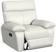 Elements International Wildcat Aviarah White Manual Recliner-1
