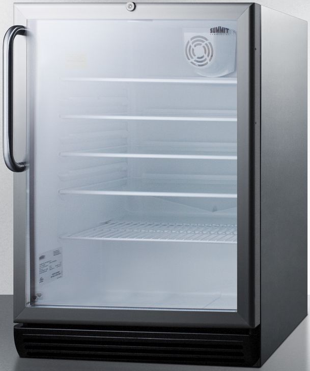 Summit® Commercial Series 5.5 Cu. Ft. Stainless Steel Beverage Center-1