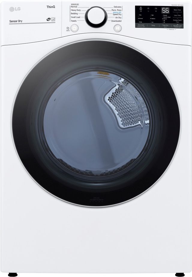 LG 7.4 Cu. Ft. White Front Load Gas Dryer-0