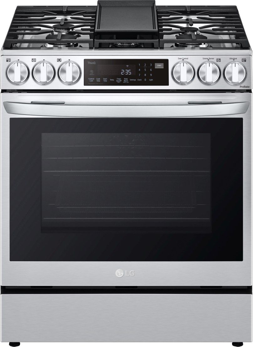 LG 30" PrintProof™ Stainless Steel Slide-In Gas Range