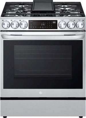 LG 30" PrintProof™ Stainless Steel Slide-In Gas Range