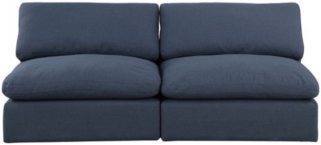 Meridian Furniture Comfy 2-Piece Navy Sofa-1