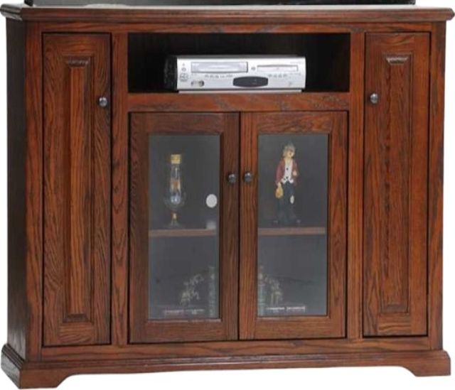 American Heartland Manufacturing Oak 57" 4-Door Deluxe TV Stand-0