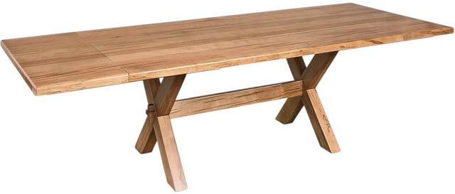 Bassett® Furniture Customizable Crossbuck 72" Dining Table with Extendable Leaves-0