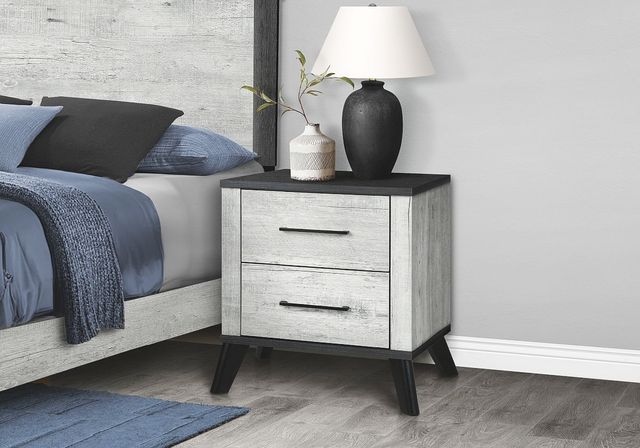 Monarch Specialties Inc. Graphite/Grey Nightstand-2