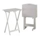 Powell® Fairfield 5-Piece White Tray Table Set-0