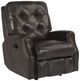 Flexsteel® Devon Black Swivel Gliding Recliner-0