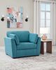 Signature Design by Ashley® Keerwick Teal Oversized Chair-4