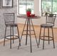 American Woodcrafters Filmore Gray Oak/Slate Gray 25" Barstool-1