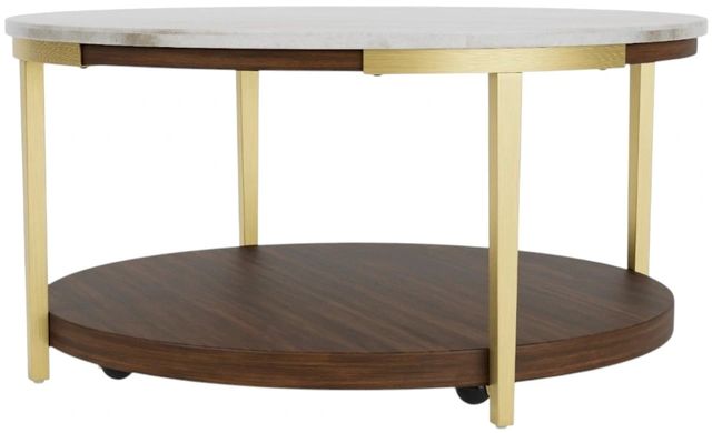 Riverside Furniture Emery Smoked Cherry/White Cocktail Table-0