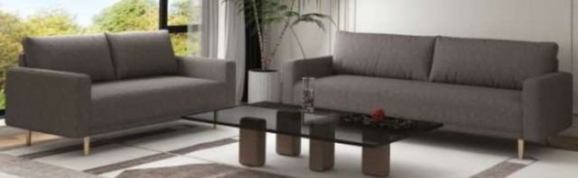 Furniture of America® Elverum 2-Piece Charcoal Gray Living Room Seating Set-0