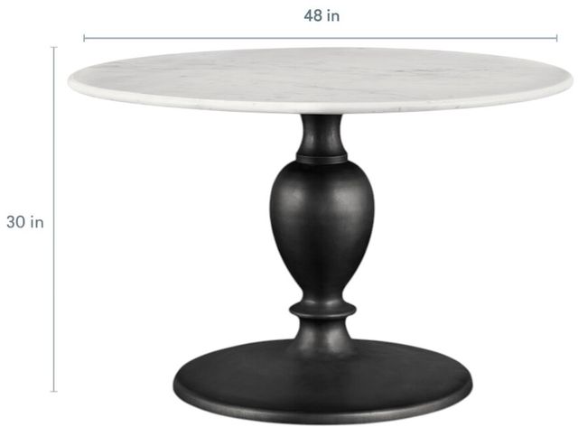 Bassett® Furniture Coventry 48" Round Dining Table with Marble Top-4