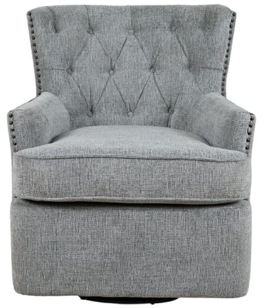 Jofran Inc. Bryson Ash Swivel Accent Chair-2