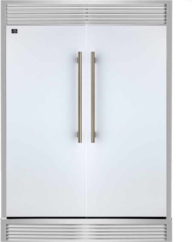 FORNO® Maderno Espresso 60" 27.2 Cu. Ft. White Convertible Built-In Side-by-Side Refrigerator/Freezer-0