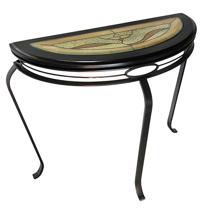 Forge Design Signature Stained Glass Sofa Table-0