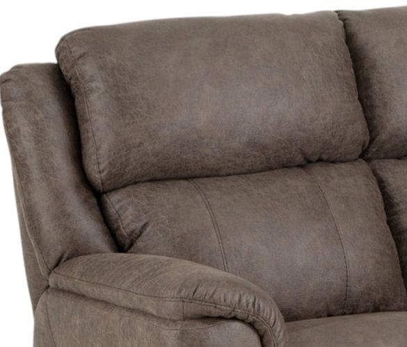 HomeStretch Milan Espresso Manual Reclining Loveseat-1