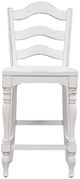 Liberty Furniture Magnolia Manor Antique White Ladder Back Counter Chair-2