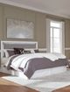 Signature Design by Ashley® Maeling Gray/White Queen Upholstered Panel Headboard-1