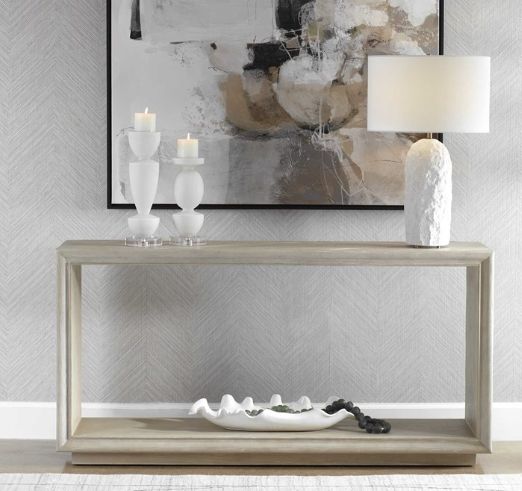 Uttermost® Prism Light Oak Console Table-1