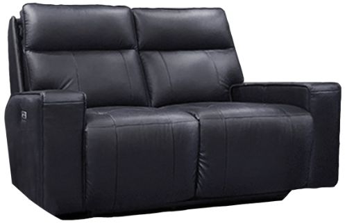 Mazin Furniture Chadwick Black Power Double Reclining Loveseat with Power Headrests-0
