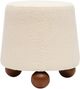 TOV Furniture Jaine Cream Boucle Ottoman-0