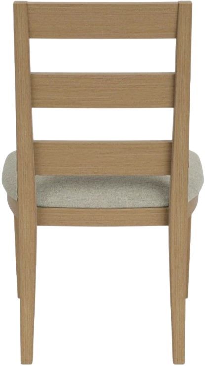 Riverside Furniture Davie Beige/Pale Oak Upholstered Seat Side Chair-3
