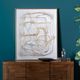 Crestview Collection Gilded Lines Hand Finished Wall Art-1