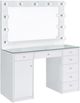 Coaster® Percy White High Gloss Vanity Desk-0