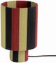 TOV Furniture Guinevere Black/Red/Yellow Striped Cotton Table Lamp-3