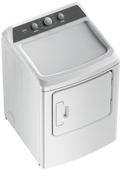 Midea® 7.0 Cu. Ft. White Front Load Gas Dryer-3