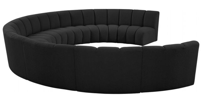 Meridian Furniture Infinity 9-Piece Black Modular Sectional Set-2
