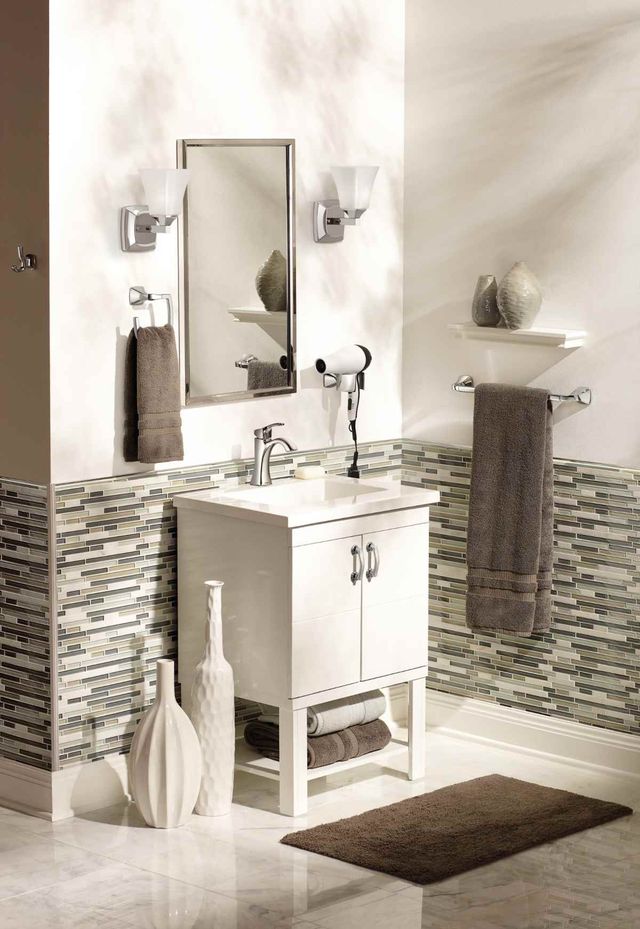 Moen® Voss™ Chrome One Globe Bath Light-4