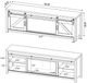 Coaster® Enfield Dark Pine Fireplace Media Console TV Stand-3