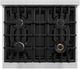 ZLINE Select 30" Satin Stainless Steel Convection Pro Style Gas Range with White Matte Door-3