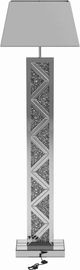 Coaster® Carmen Silver Geometric Base Floor Lamp-3