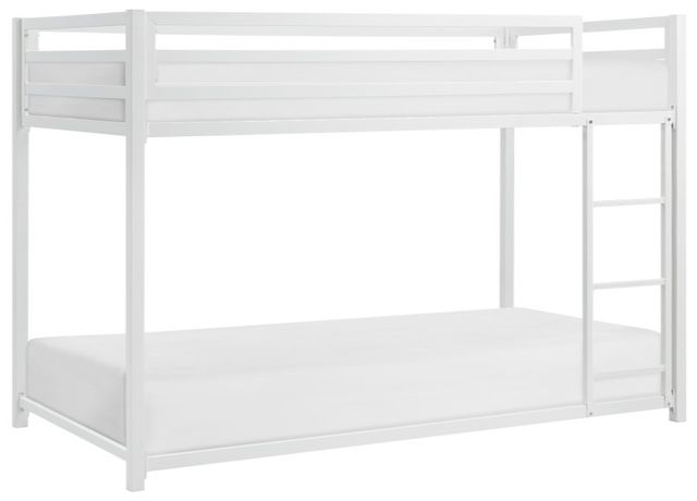 Homelegance® Jovie White Twin/Twin Bunk Bed-0